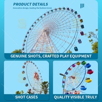 Grande Roue Panoramique Extérieure Personnalisable pour Centre Commercial, Attraction Commerciale Certifiée CE, Éclairage LED, Capacité 72-288 Personnes