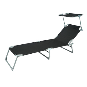 Oeytree <span class=keywords><strong>Chaise</strong></span> <span class=keywords><strong>longue</strong></span> pliable d'extérieur moderne <span class=keywords><strong>Chaise</strong></span> de camping portable avec lit pliant - Product Image 4