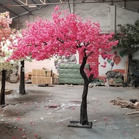 Arbre de cerisier artificiel de 2,5 m (250 cm) pour décoration de mariage en intérieur, arche de fleurs de cerisier rose bionique, auvent