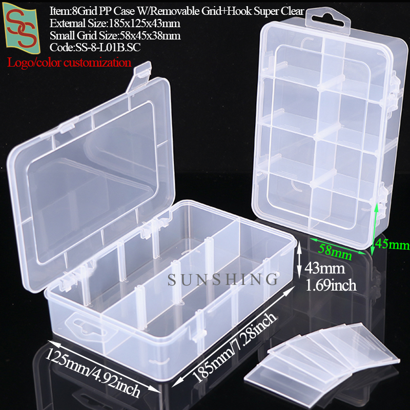 L01B Estuche de PP de 8 rejillas extraíble