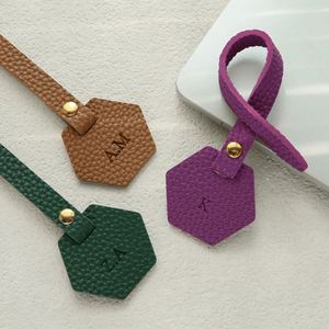 Fashion <b>Bag</b> Decoration Pendant Portable Car Keychain Accessories PU Leather Baggage Luggage Label Tags Anti-Lost - Product Image 3