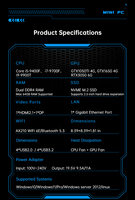 Mini PC para Juegos RTX3050 3D, I9-9900T, Salida 4K, Formato Pequeño, DDR4, 32GB de RAM, para Oficina en Casa, Computadora, Estación de Trabajo con GPU