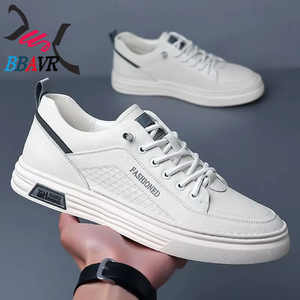 Zapatillas Deportivas Transpirables de PU para Hombre, Diseño Plano, Color Negro, Novedad 2025 - Product Image 4