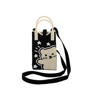 Bolso de Teléfono Móvil de Alta Gama, Nuevo Diseño de Dibujos Animados, Tejido, Tipo Cuadrado Vertical, Colorido, para Uso Diario, Marca OEM - Product Image 5