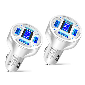 <span class=keywords><strong>Cargador</strong></span> <span class=keywords><strong>de</strong></span> coche USB <span class=keywords><strong>de</strong></span> carga rápida 4 en 1 universal, 4 puertos, adaptador <span class=keywords><strong>de</strong></span> <span class=keywords><strong>cargador</strong></span> <span class=keywords><strong>de</strong></span> teléfono móvil <span class=keywords><strong>para</strong></span> coche Qc 3,0 <span class=keywords><strong>para</strong></span> iPhone 13 12 <span class=keywords><strong>Xiaomi</strong></span> Samsung - Product Image 4