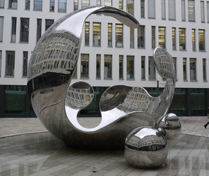Al aire libre decoración espejo pulido de acero inoxidable de gran tamaño <span class=keywords><strong>Arte</strong></span> Jardín de Esculturas de metal - Product Image 5