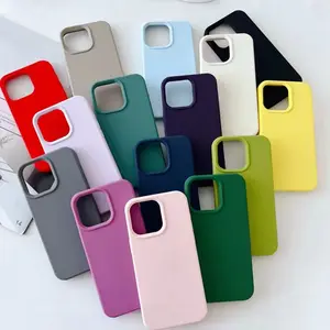 For Samsung silicone case with logo, full protective rubber silicone mobile cover for samsung S24 S24plus S24 Ultra