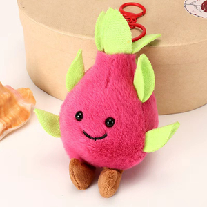 Vente directe usine – Porte-clés en peluche simulation fruit du <span class=keywords><strong>dragon</strong></span> avec yeux en plastique – Cadeau pour enfant - Product Image 2