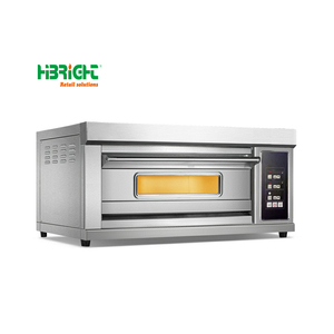 Fábrica de panadería de alimentos Cocina comercial Equipo de restaurante Horno de cubierta de gas con puerta de vidrio - Product Image 1