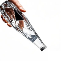 Botol Minuman Keras Kaca Mini Globe Segel Gabus Hot Stamped, Vial Souvenir Pernikahan untuk DIY Dispensing 200ml-1000ml