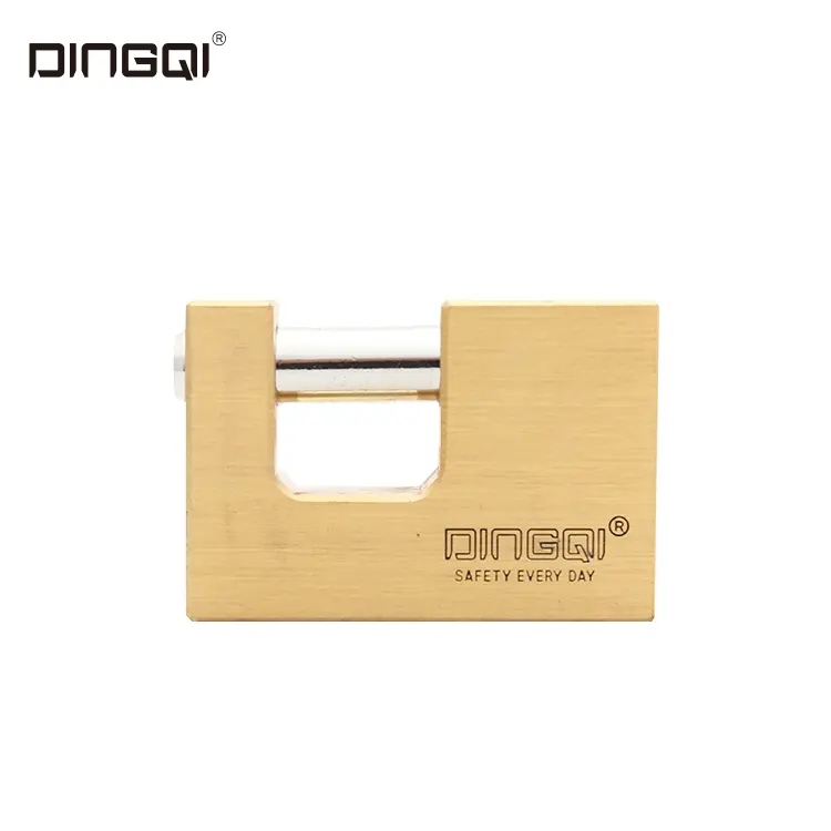 DingQi 90mm Heavy Duty Abnehmbare Zylinder 3 Master Key Messing Rechteckigen Rekeyable Padlock