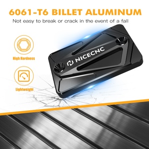 Capuchon de couvercle de réservoir de frein avant en aluminium NiceCNC pour Yamaha <span class=keywords><strong>FZ1</strong></span> / FJR1300A 2008-2012 2013 <span class=keywords><strong>2014</strong></span> - Product Image 4