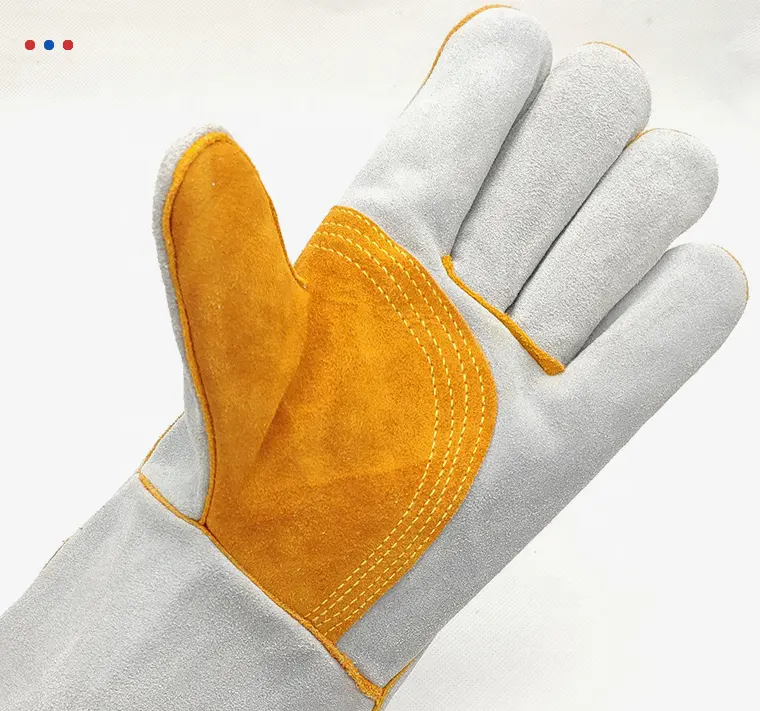Wholesale leather welding gloves for safety welding