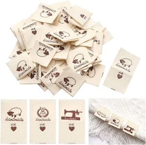 Handmade Polyester Vải nhãn thêu thẻ <span class=keywords><strong>5cm</strong></span> x 1.<span class=keywords><strong>5cm</strong></span> may DIY trang trí nội thất - Product Image 2