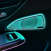 Kit d'éclairage d'ambiance LED rotatif 4D 64 couleurs W214 pour tweeter et haut-parleur, pour Mercedes-Benz Classe E 2024+, amélioration de l'éclairage intérieur de voiture