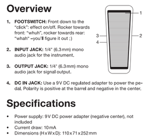 Pedal WahWah e-WAVE - Pedal de efectos para guitarra eléctrica profesional con True Bypass, tonos ajustables para <span class=keywords><strong>Rock</strong></span>, Funk, <span class=keywords><strong>Blues</strong></span> - Product Image 3