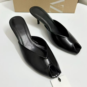 Sandalias <span class=keywords><strong>de</strong></span> tacón alto con diseño <span class=keywords><strong>de</strong></span> boca <span class=keywords><strong>de</strong></span> pez para mujer ZA, estilo sexy y a la moda, ideales para el trabajo al aire libre. - Product Image 3