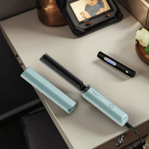 <span class=keywords><strong>Brosse</strong></span> <span class=keywords><strong>à</strong></span> <span class=keywords><strong>cheveux</strong></span> <span class=keywords><strong>électrique</strong></span> rechargeable portable de type C avec affichage <span class=keywords><strong>à</strong></span> LED sans fil <span class=keywords><strong>Brosse</strong></span> <span class=keywords><strong>à</strong></span> <span class=keywords><strong>cheveux</strong></span> alimentée par batterie pour hôtel de haute qualité - Product Image 1