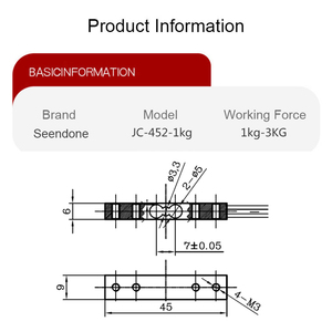 1Kg 2kg 3kg 마이크로 로드셀 고정밀 단일 포인트 로드셀 스트레인 게이지 센서 소형 마이크로 로드셀 무게 센서 - Product Image 6