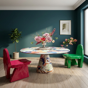 Modern Fabric Dining <b>Chair</b> <b>Green</b> Leisure Armchair Seat for Dining Room Hotel Home Bar - Product Image 2
