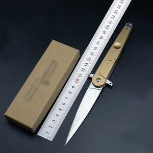 Coltello pieghevole da campeggio per esterni con manico in alluminio in acciaio inox 3 cr13 strumenti a mano per EDC personalizzabili OEM - Product Image 1