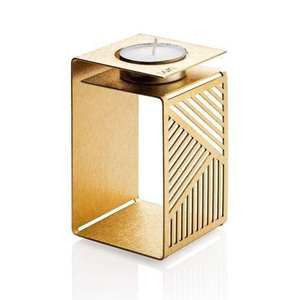 Porte-bougie contemporain en aluminium, élégant accent décoratif multicolore pour la maison, chambre et bureau - Product Image 5