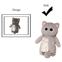 Boîte à mouchoirs personnalisée en peluche polyester en forme d'animal avec rembourrage en coton PP pour la maison, le bureau, la voiture et la décoration