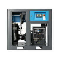 Compresseur d'air rotatif à vis industriel lubrifié à l'huile Airstone 11KW 15HP à vitesse fixe 10Bar 380V à entraînement direct écoénergétique