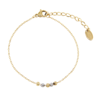 Ensemble collier et bracelet en acier inoxydable plaqué or 14 carats avec perles colorées et pendentif, bijoux tendance pour femme, cadeau de fiançailles, vente en gros