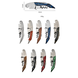 <span class=keywords><strong>Tire</strong></span>-<span class=keywords><strong>bouchon</strong></span> en métal à manche en bois en gros Ouvre-bouteille de vin vierge pour cadeau de désherbage - Product Image 5