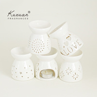 Brûleur d'encens moderne en céramique Pot à bougie votive parfumée sans flamme Décoration intérieure pour la maison Chambre Bureau Salle de bain pour la Saint-Valentin