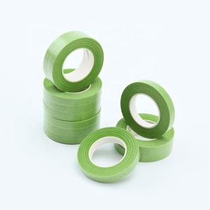Fita Adesiva Floral Sensível à Pressão para Envolver Caules de Buquês Artesanato Floral 27M Fita de Papel Crepe Verde Impermeável DIY - Product Image 3