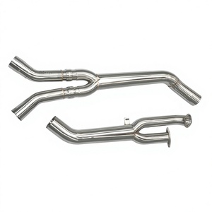 Système d'échappement haute performance SS304 M PERFORMANCE 3,5 pouces pour BMW S58 G80 M3 G82 M4 2020+ MidPipe - Product Image 1