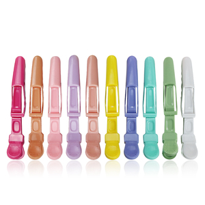03 Pinces à cheveux en plastique, pinces crocodiles - 5 couleurs, outil de coiffure durable pour les coiffeurs professionnels et les femmes - Product Image 1