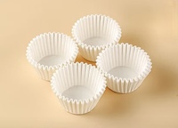 Moules à muffins en papier jetables personnalisables, antiadhésives, à paroi simple