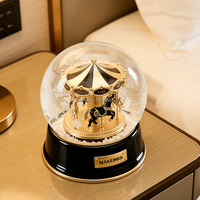Boule d'eau en résine peinte écologique, décoration de Noël, cadeau personnalisé, souvenir de luxe, construction de globe à neige d'eau de Noël