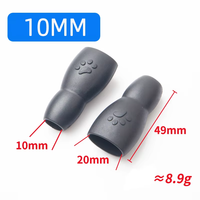 Accessoires de laisse pour animaux de compagnie à dégagement rapide, écologiques, 6 mm-18 mm, sangle en plastique noir, boucle de sangle, clip pour chiens et chats