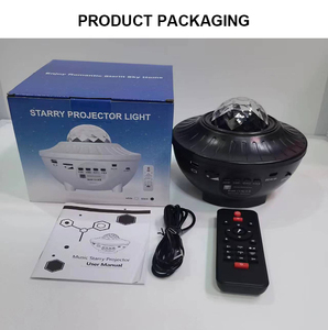 Projecteur LED USB Nébuleuse Ciel Étoilé, Corps ABS Blanc avec Étoiles Scintillantes et Aurores Boréales pour Chambre, Projecteur Musical Lumineux - Product Image 5