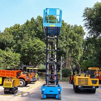 Plateforme élévatrice à ciseaux électrique sur chenilles de 10 m GS0812TL 480 kg avec chenilles en acier pour l'entretien des installations extérieures