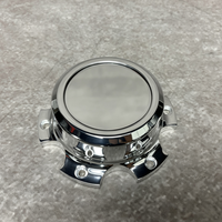 Cache-moyeu flottant personnalisé avec logo, résistant à la corrosion, finition argentée, en alliage d'aluminium forgé pour jantes en alliage