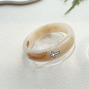 Bracelets tendance en résine acrylique <span class=keywords><strong>pour</strong></span> femmes, gravure personnalisée, <span class=keywords><strong>Meilleure</strong></span> <span class=keywords><strong>Amie</strong></span>, Amour Éternel, Dieu Bénisse, Maladie Médicale, 26 Lettres, Croire - Product Image 5
