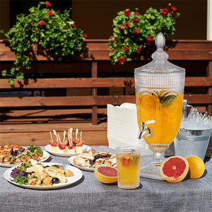 2L uống máy rút cho các bên pha lê đá nước giải khát Dispenser với đứng và Spigot thanh lịch Glass nước trái cây <span class=keywords><strong>container</strong></span> cho Đảng - Product Image 5