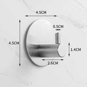 ชุดตะขอติดผนังสแตนเลสสามารถถอดออกได้แข็งแรงทนทาน - Product Image 3