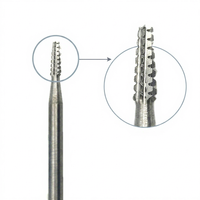 Fraise à ongles droite en carbure, moyenne, revêtement violet, pour retirer les cuticules et nettoyer, finition diamant