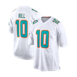 Delfini 10 Tyreek Hill 13 Marino Jersey Set ricamato per la divisa da calcio corto estivo abbigliamento sportivo magliette top per adulto - Product Image 3