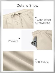 <span class=keywords><strong>Pantaloni</strong></span> Classici Casual da <span class=keywords><strong>Uomo</strong></span> con Fodera in Pile, Vita Elastica, Gamba Dritta e Vestibilità Ampia, Taglia 6XL, Traspiranti e ad Asciugatura Rapida con Tasche - Product Image 5