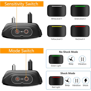 Automatic Dog Training <strong>Collars</strong> with Beep Vibration Shock Modes Smart <strong>Pet</strong> <strong>Anti</strong> <strong>Barking</strong> <strong>Collar</strong> - Product Image 2