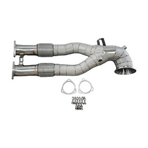 JYDステンレススチールヒートシールドレーシングダウンパイプAudi RS3 8V 8Y TTRS 8S <span class=keywords><strong>2</strong></span>.5T - Product Image 2