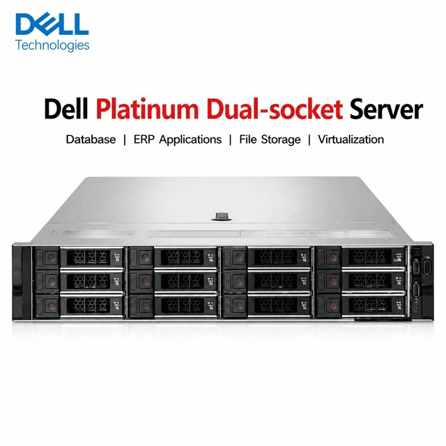 D Ell PowerEdge R7525 2U Rack Server Dual AMD EPYC Enterprise AI Server in Stock