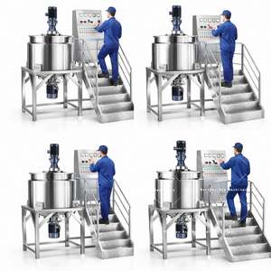 Mélangeur de liquides industriel en acier inoxydable 304, équipement pour détergents, cosmétiques, produits chimiques, savon, réservoir de mélange chauffé avec agitateur - Product Image 2